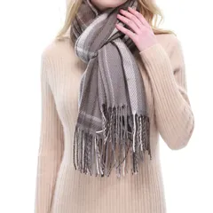 【特価商品】誕生日プレゼント クリスマスプレゼント 厚手暖かい ストールレディース無地 マフラーレディースチェック柄マフラー大判ストール結婚式 [RIIQIICHY]