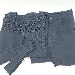 ◇ ⊂ alphabet's alphabet フォーマル パーティー セットアップ サイズフリー ネイビー レディース E  【1501160045546】