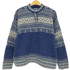 エルエルビーン L.L.Bean 80s USA製 ノルディックセーター チロリアンニット メンズ import:M のサムネイル