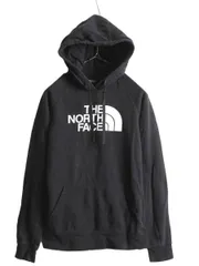 【お得なクーポン配布中!】 ノースフェイス プリント スウェット フード パーカー レディース S / 古着 The North Face トレーナー 裏起毛 プルオーバー アウトドア 黒