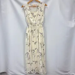 Sybilla シビラ 小花刺繍  エンブロイダリー ロングワンピース ペチコート付き サイズM GBEHJ-11590 07070507 02