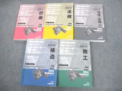 日建学院 1級建築士学科 学科 問題解説集 学科I～V 2021年合格目標 計5冊 ☆ 090R4D