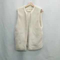 ◇ ⊆ AIC.　エーアイシー カジュアル 無 ボアベスト サイズＦ ホワイト系 レディース E  【1505290054881】