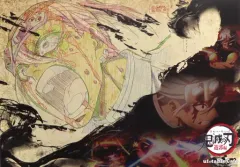 【中古】マグカップ・湯のみ 宇髄天元 紙製ランチョンマット 「鬼滅の刃 遊郭編×ufotable Cafe×マチ★アソビCAFE 第四期」 フード・デザートメニュー注文特典