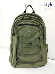 貴重　未使用L.L.Bean 緑 エルエルビーン ナイロン レザー バックパック 新品同様 L.L.Bean エルエルビーン リュック バックパック 80s