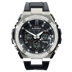 G-SHOCK GST s110 ２連CZダイヤ Gスチール カスタム尾錠付き