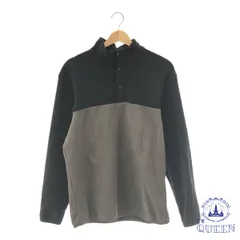 ☆美品☆ UNIQLO ユニクロ トップス カットソー ボア ボタン付き 長袖 レディース ブラック L 901-9855 送料無料 古着