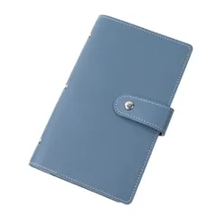 【新着商品】カード入れ ホルダー ポイント メンズ 名刺 クレジット レディース 収納 CARD 96枚 大容量 CASE ケース 6カラー カード レザー (ブルー) [VOLAN]のサムネイル