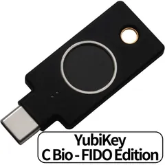 Yubico ユビキー YubiKey C Bio FIDO Edition 指紋認証 セキュリティキー 2要素認証キー U2F FIDO2 USB-C Type-C 指紋認証 生体認証 2ファクター認証 2段階認証 高耐久性 耐衝撃性 防水 輸入品のサムネイル