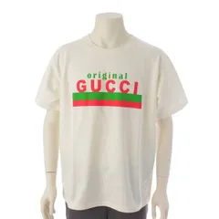 グッチ 20SS ロゴ プリント オーバーサイズ Tシャツ 616036 ホワイトのサムネイル