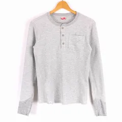 プーマ 長袖Ｔシャツ トップス ヘンリーネック ワッフルT スポーツウエア メンズ Sサイズ グレー PUMA 【中古】