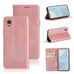 AQUOS sense2 / SHV43 / SH-01L/ SH-M08 /Android One S5 ケース 手帳型 カバー PUレザー カード収納 財布型 耐衝撃 ケース マグネット スタンド機能付き 5色 (AQUOS sense2 /Andro 0