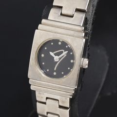 GUCCI 1800L ブラック ステンレススチール 時計 - メルカリ