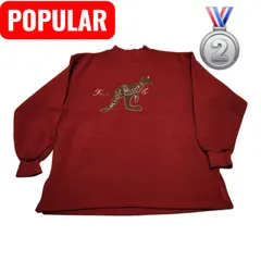 【美品】POPULAR セーター 刺繍加工 日本製　C35