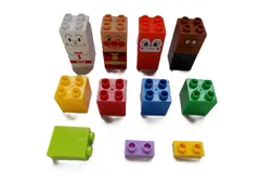 ●【最安値】アンパンマン知育ブロックセット　まとめ売り/mo-K-73-6039/知育玩具/ブロック/玩具/おもちゃ/クリスマス/プレゼント/誕生日/出産祝い アンパンマンのキャラクターがデザインされたブロック11個セット。