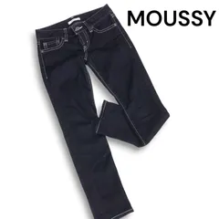 MOUSSY マウジー パウダー プラス♪ ストレッチ デニム スキニー パンツ ジーンズ Sz.25 レディース 日本製