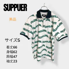 【美品】SUPPLIER 総柄ポロシャツ 半袖 Sサイズ ストリート系