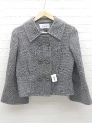 ◇ gabardine K.T 七分袖 コート 9 グレー * 1002800179909 【中古】 【1002800179909】