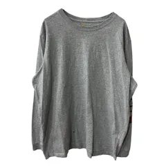 Carhartt 長袖 ロゴTシャツ XXL グレー カーハート ロングTシャツ 袖プリント ビッグサイズ シンプル カットソー a709-6569