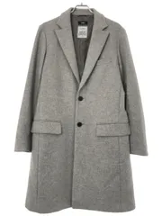 SHIPS シップス HAMILTON LAMBSWOOL チェスターコート グレー Lのサムネイル