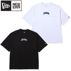 新品 NEWERA ニューエラ 正規品 半袖 Tシャツ ティーシャツ 半袖Tシャツ ロゴ 刺繍 グラフィティ スローアップ コットン ユニセックス メンズ レディース 白 ホワイト 黒 ブラック 大きいサイズ M L LL 2L XXL 3L