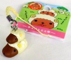 [중고]키홀더·마스코트(캐릭터) 카피바라씨＆선 카피 뿌리내기(크림) [카피바라씨~큐메예양~] 홋카이도 한정