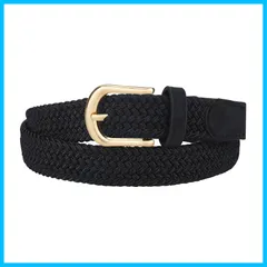 【人気商品】[maikun] [マイクイーン] べルト レディース レディースべルト メッシュベルト 編み込みベルト ゴム ゴムべルト スーツ 女性 学生服 カジュアル 細ベルト 3色展開