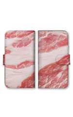 Galaxy S10+ plus SC-04L SCV42 ケース 手帳型 ギャラクシーS10プラス スマホケース 携帯ケース 肉 生肉 ステーキ 牛肉 豚肉 ミンチ おもしろい 面白 ジョーク パロディ 写真 カラー03のサムネイル