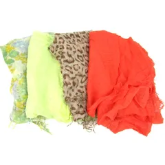 アーヴェーヴェー ストール 4点セット 花柄 アニマル柄など ブランド まとめて レディース a.v.v 【中古】