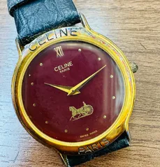 訳あり　CELINE セリーヌ　レディース　腕時計　ワインレッド 訳あり CELINE セリーヌ レディース 腕時計 ワインレッド - メルカリ