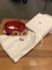 D&G  新品未使用タグ付き ベルト赤