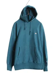 【お得なクーポン配布中!】 90s USA製 ★ チャンピオン リバースウィーブ スウェット パーカー メンズ L / オールド 裏起毛 フーディ ワンポイント 目付き レアカラー