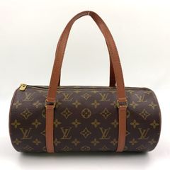 LOUIS VUITTON パピヨン30 モノグラム モノグラム 旧型 レザー×PVC ブラウン ハンドバッグ ゴールド M51365