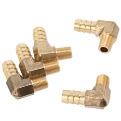 【新着商品】おネジ R(PT)1/8 エルボ ホース内径10mm ホースニップル (5個入) LTWFITTING