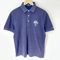 (^w^)b KENT in TRADITION ケントイントラディション 半袖ポロシャツ コットン 綿100% ワンポイント 刺繍 シンプル カジュアル デイリー タウンユース ネイビー 紺 メンズ サイズL