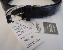 ✨ 【本クロコダイル革使用 高級ベルト】新品・未使用✨定価25万円