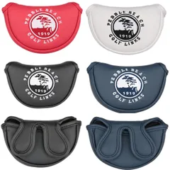 ゴルフ ヘッドカバー パターカバー 磁石タイプ マグネット式 オデッセイ 対応 レッド小型 小型 用 樹柄 センターシャフトに適合