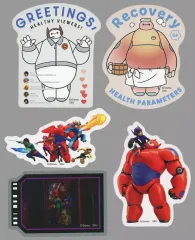 【中古】シール・ステッカー TYPE-C ダイカットステッカーセット(5枚組) 「Happyくじ ベイマックス vol.2.0」 I賞