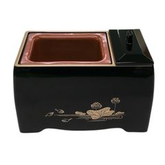 サンメニー5寸香炉　黒　蓮　仏具