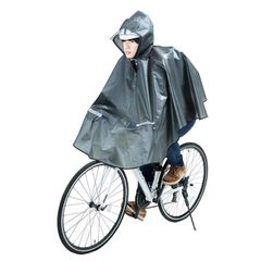 膝を雨から守る PEVA レインポンチョ 一般車＆クロスバイク用 自転車 雨 サイクリング ロードバイク