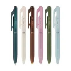 【限定】ぺんてる　油性インキボールペン　Calme Relaxed Frost Series　カルム　6本セット　0.5㎜　BXA105L