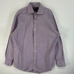 古着 ポロバイラルフローレン Polo by Ralph Lauren 長袖シャツ ストライプ REGENT ポニーなし 15 1/2 M  パープル系 ストライプ メンズ