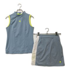 中古 レディース ルコックスポルティフ le coq sportif セットアップ S トップスM ボトムス7号 ブルー系 訳あり 上下サイズ違い