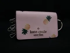 kate spade ケイトスペード K8062 ステイシー PVC  パイナップル柄 6連 キーケース 鍵入れ レディース ピンク系 DI0463