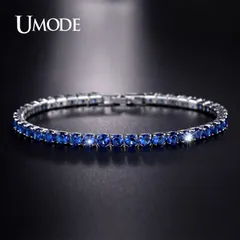 サファイア18KWG S11.78ct ブルー テニスブレスレット