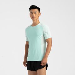 訳あり品　現行品　デカトロン　KIPRUN(キプラン) ランニング Tシャツ KIPRUN 900 LIGHT メンズ　パステルミント　Sサイズ　汚れあり