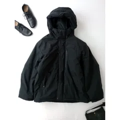 定価8690円 MONO-MART モノマート ファンクショナルファブリック オーバーサイズ パネルフード 中綿 ジャケット 撥水 防風 L 黒 ブラック アウター ユニセックス(LT＋1287)25F