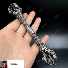 降魔杵 ■青銅製 四股降魔杵 細工銅器 仏具 珍品 古民具 時代物 骨董品■ 降魔杵 □青銅製 四股降魔杵 細工銅器 仏具 珍品 古民具 時代物