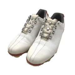 フットジョイ ゴルフシューズ 白×レッド 53454J DNA Boaダイヤル式  メンズ 26.0 ゴルフウェア FootJoy