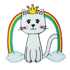 ワッペン アイロン ネコ 猫 キャット キャラクター かわいい 動物 ペット アップリケ わっぺんwappen アイロンで簡単貼り付け